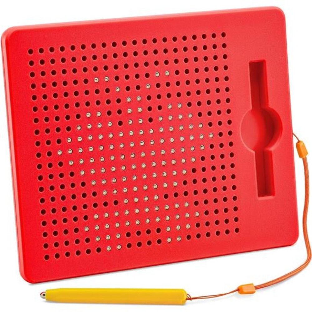 Magnetic Drawing Board for Kids & Toddlers with Beads and Magnet Stylus Pen